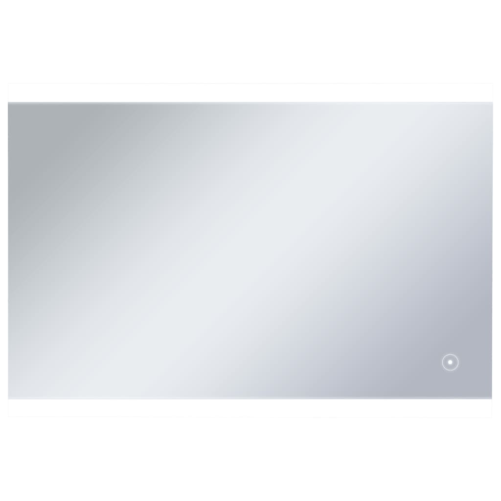 Miroir de salle de bain Vidaxl LED avec capteur tactile 100x60 cm