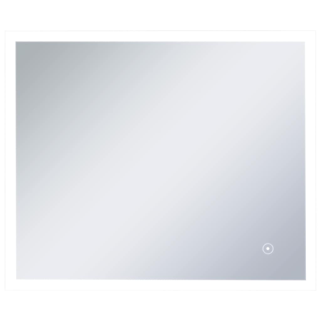 Miroir de salle de bain Vidaxl LED avec capteur tactile 60x50 cm