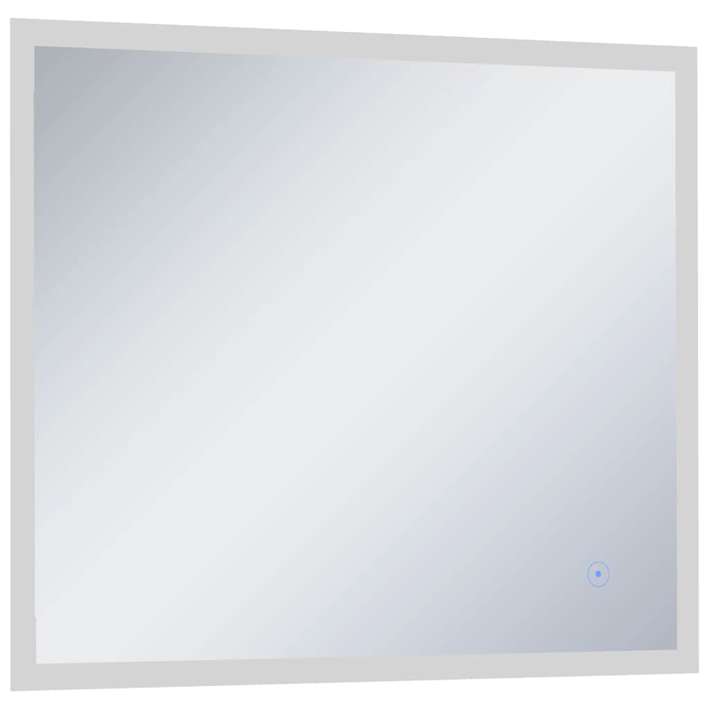 Miroir de salle de bain Vidaxl LED avec capteur tactile 60x50 cm