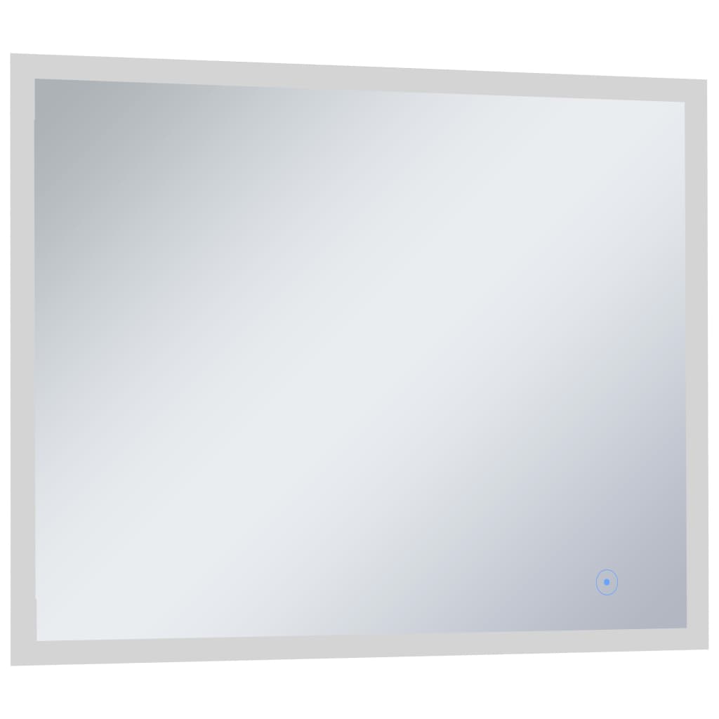 Miroir de salle de bain Vidaxl LED avec capteur tactile 80x60 cm
