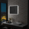 Miroir de salle de bain Vidaxl LED avec capteur tactile 80x60 cm
