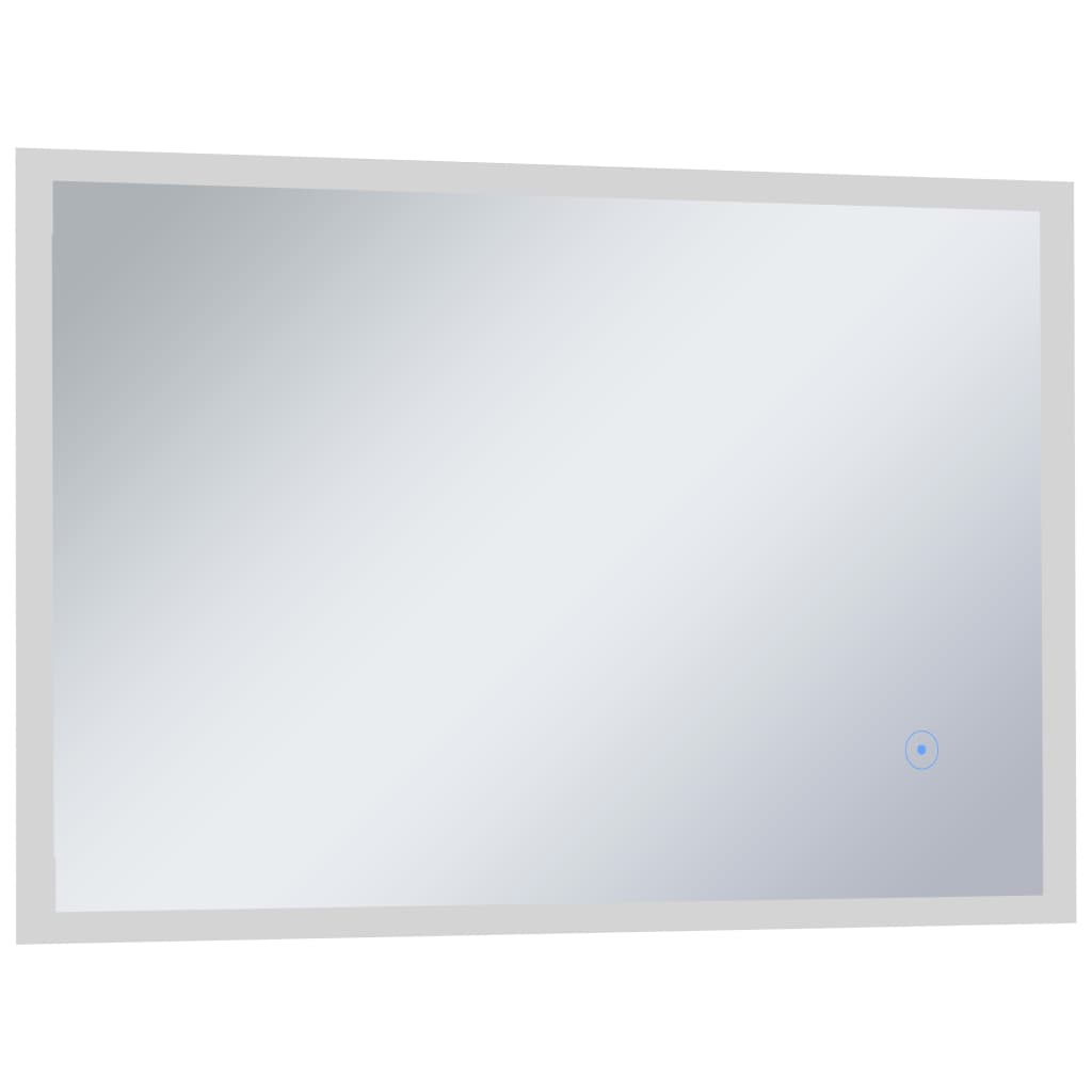 Miroir de salle de bain Vidaxl LED avec capteur tactile 100x60 cm