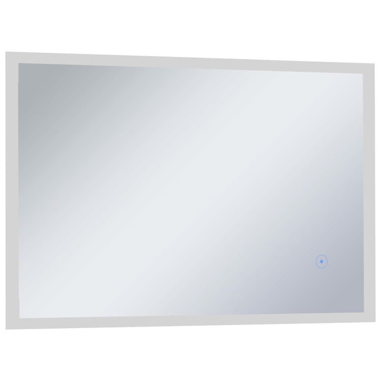 Miroir de salle de bain Vidaxl LED avec capteur tactile 100x60 cm