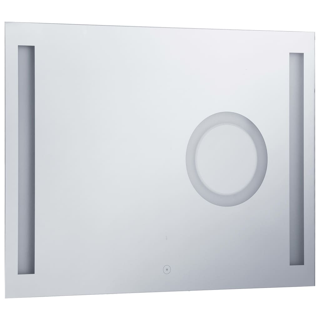 Miroir de salle de bain Vidaxl LED avec capteur tactile 80x60 cm