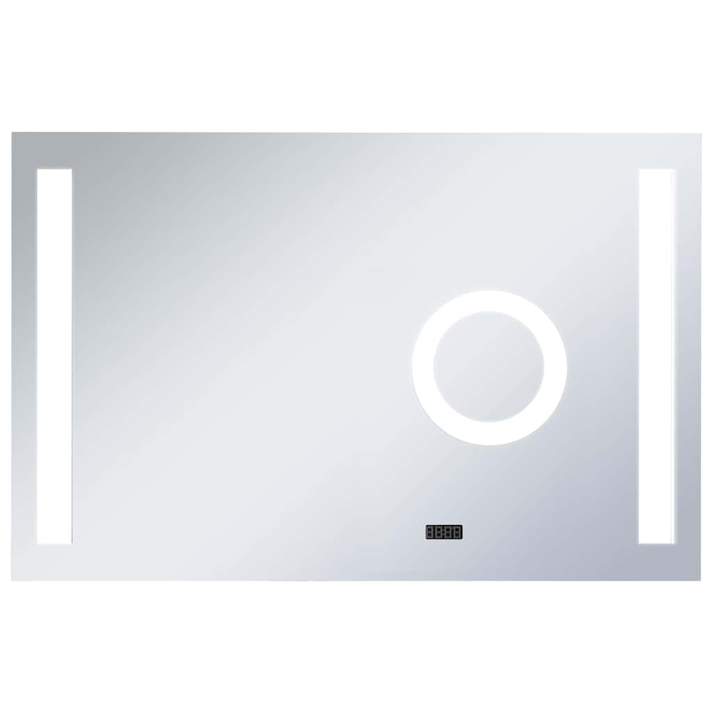 Miroir de salle de bain Vidaxl LED avec capteur tactile 100x60 cm