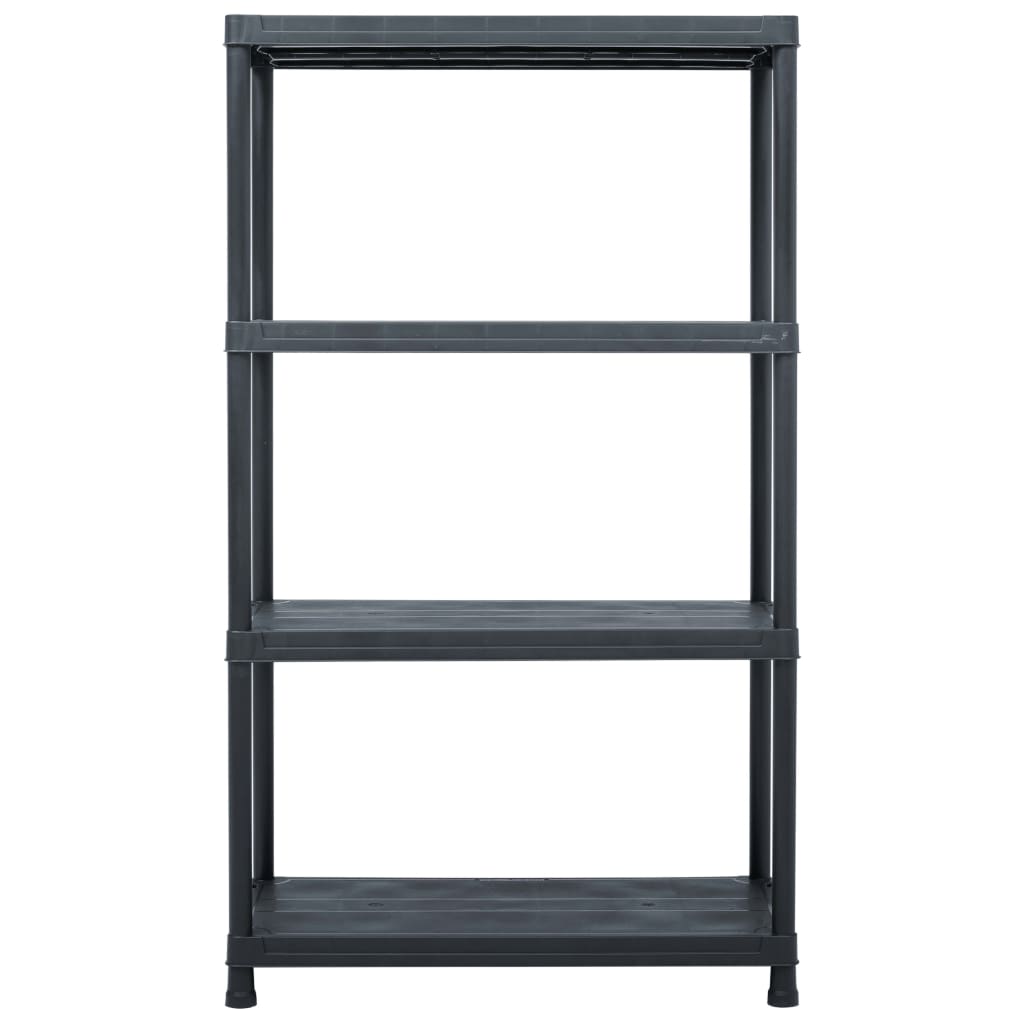 Rack de stockage Vidaxl 200 kg 80x40x138 cm en plastique noir