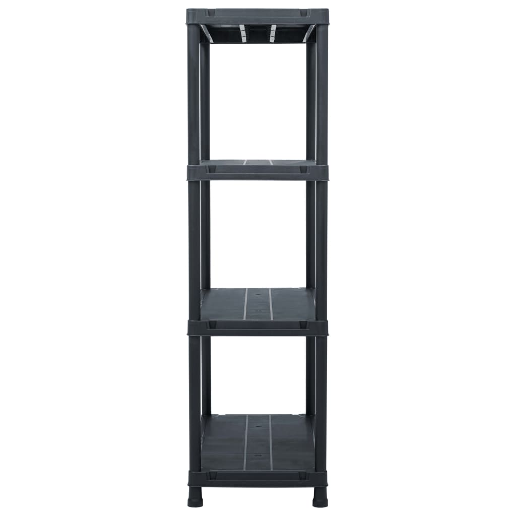 Rack de stockage Vidaxl 200 kg 80x40x138 cm en plastique noir