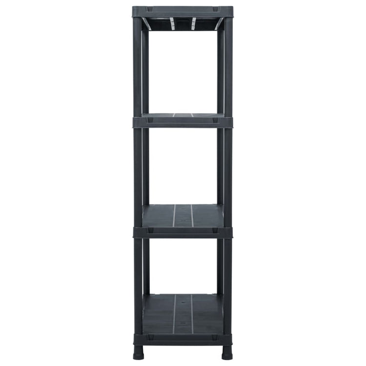 Rack de stockage Vidaxl 200 kg 80x40x138 cm en plastique noir