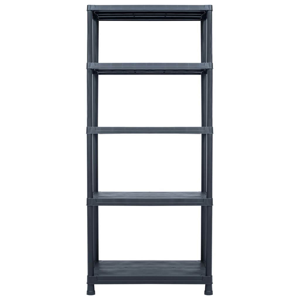 Rack de rangement Vidaxl 500 kg 90x60x180 cm en plastique noir
