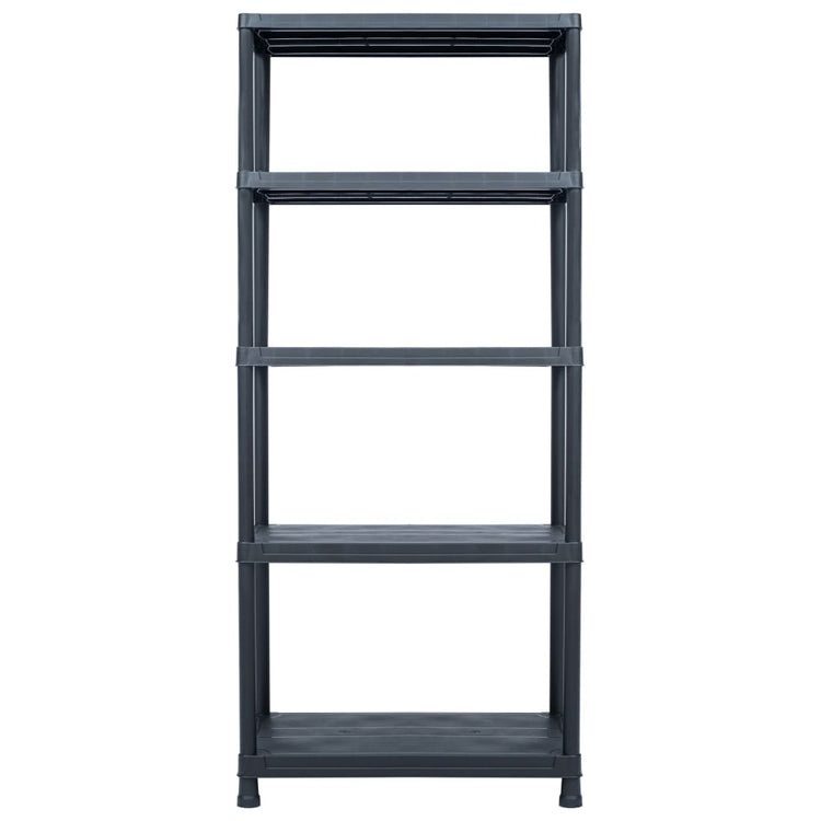 Rack de rangement Vidaxl 500 kg 90x60x180 cm en plastique noir