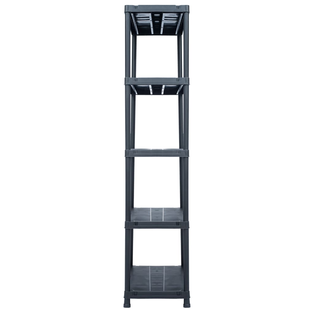 Rack de rangement Vidaxl 500 kg 90x60x180 cm en plastique noir