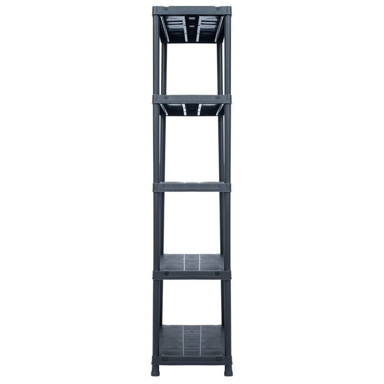 Rack de rangement Vidaxl 500 kg 90x60x180 cm en plastique noir