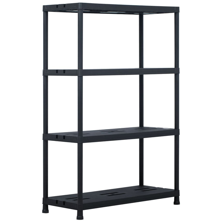 Rack de rangement Vidaxl 220 kg 90x40x138 cm en plastique noir