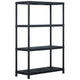 Rack de rangement Vidaxl 220 kg 90x40x138 cm en plastique noir