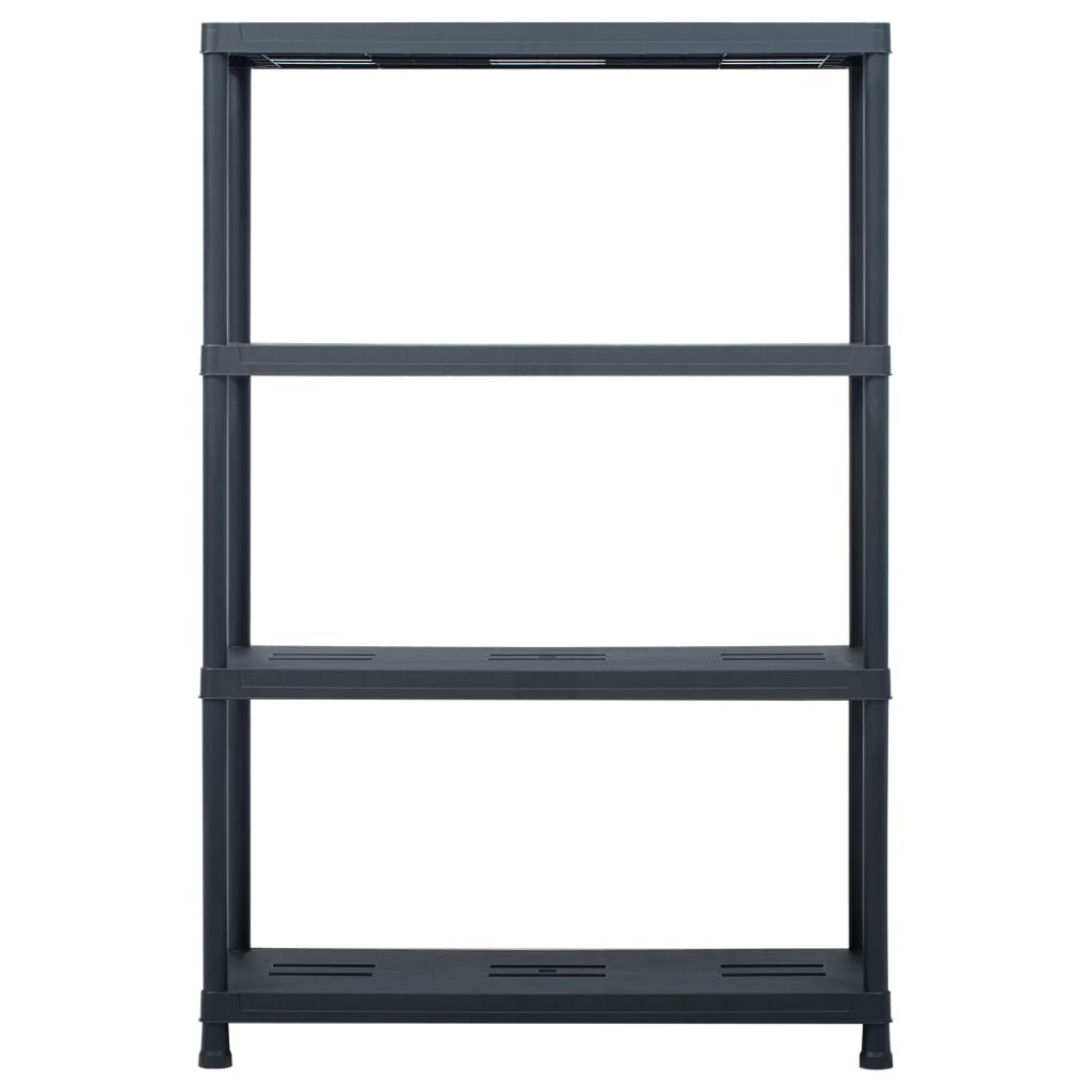 Rack de rangement Vidaxl 220 kg 90x40x138 cm en plastique noir