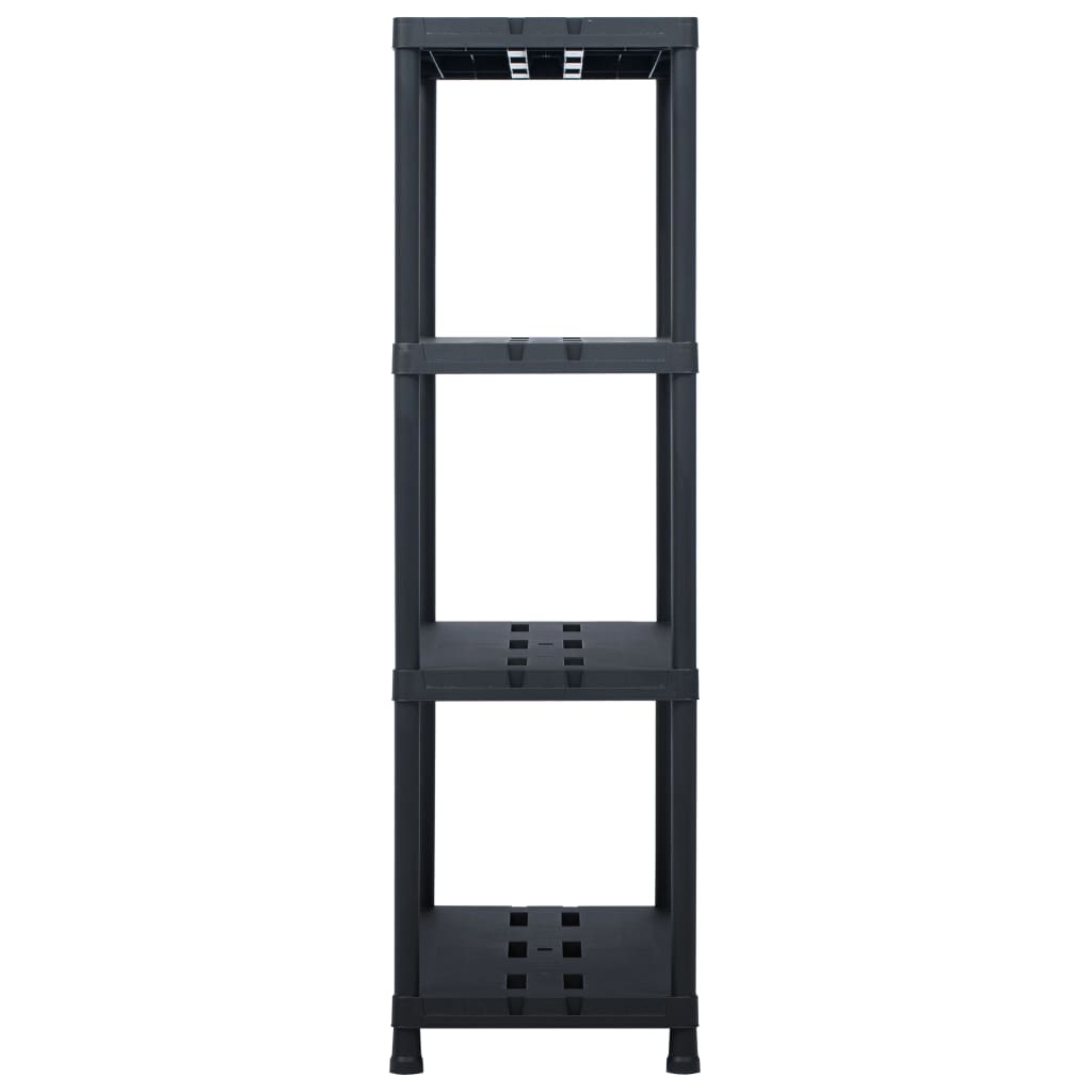 Rack de rangement Vidaxl 220 kg 90x40x138 cm en plastique noir