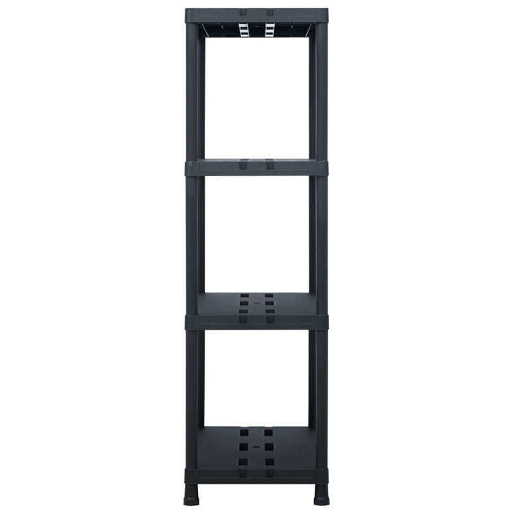 Rack de rangement Vidaxl 220 kg 90x40x138 cm en plastique noir