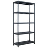 Rack de rangement Vidaxl 260 kg 90x40x180 cm en plastique noir