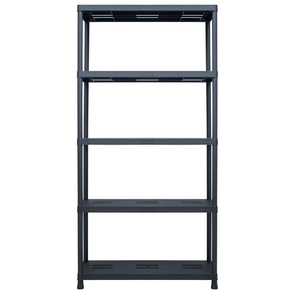 Rack de rangement Vidaxl 260 kg 90x40x180 cm en plastique noir