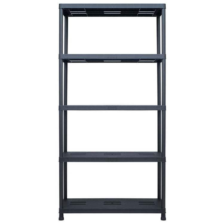 Rack de rangement Vidaxl 260 kg 90x40x180 cm en plastique noir
