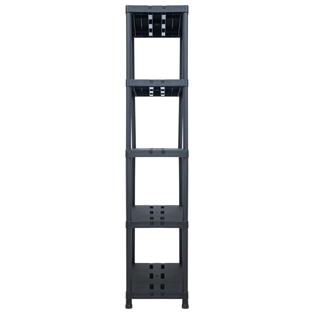 Rack de rangement Vidaxl 260 kg 90x40x180 cm en plastique noir