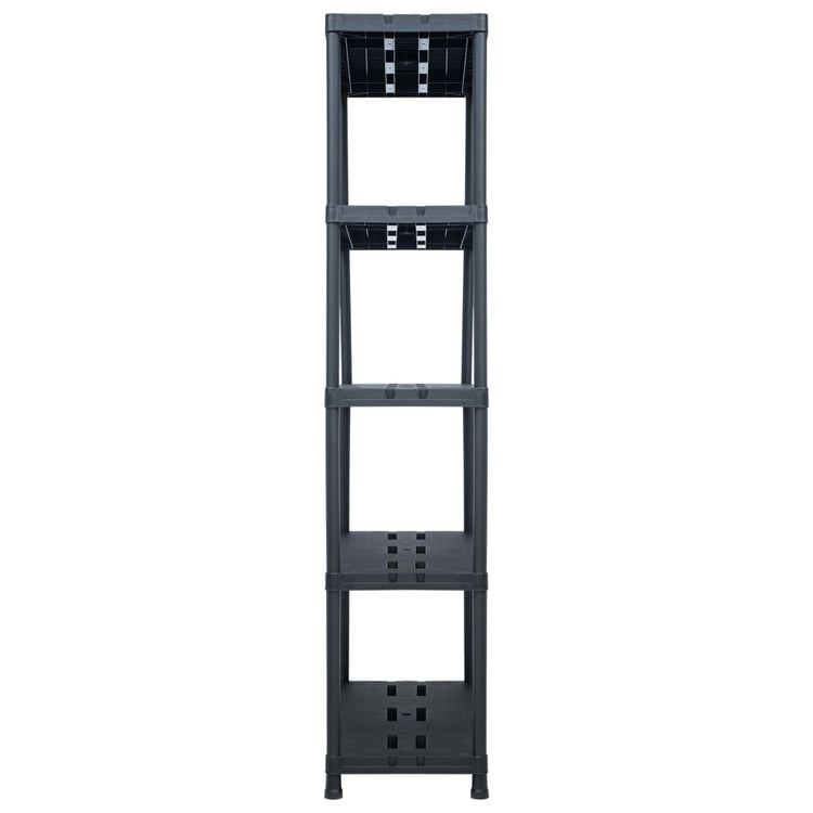 Rack de rangement Vidaxl 260 kg 90x40x180 cm en plastique noir