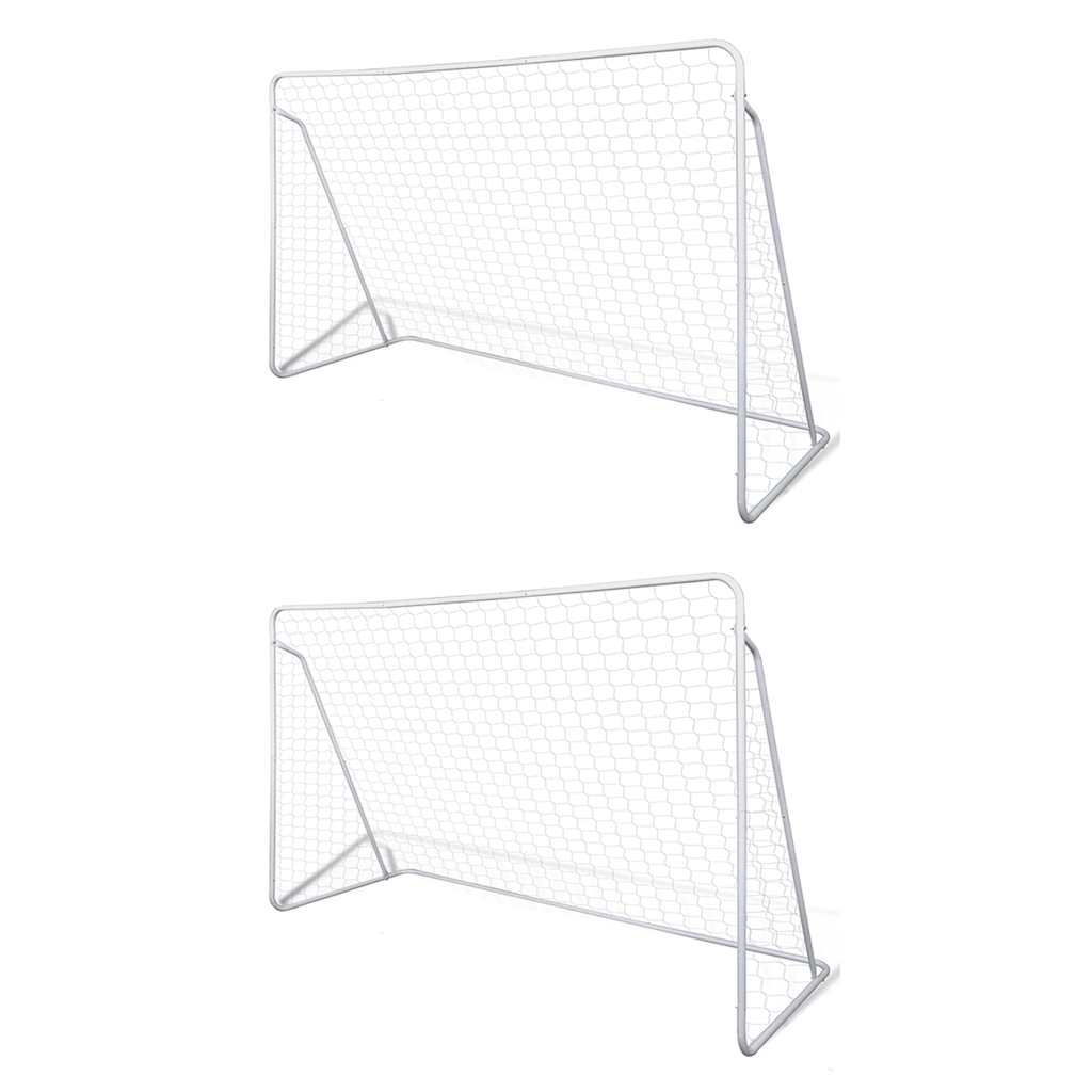 VIDAXL FOOTBOSS BUTS 2 PCS 240x90x150 cm en acier