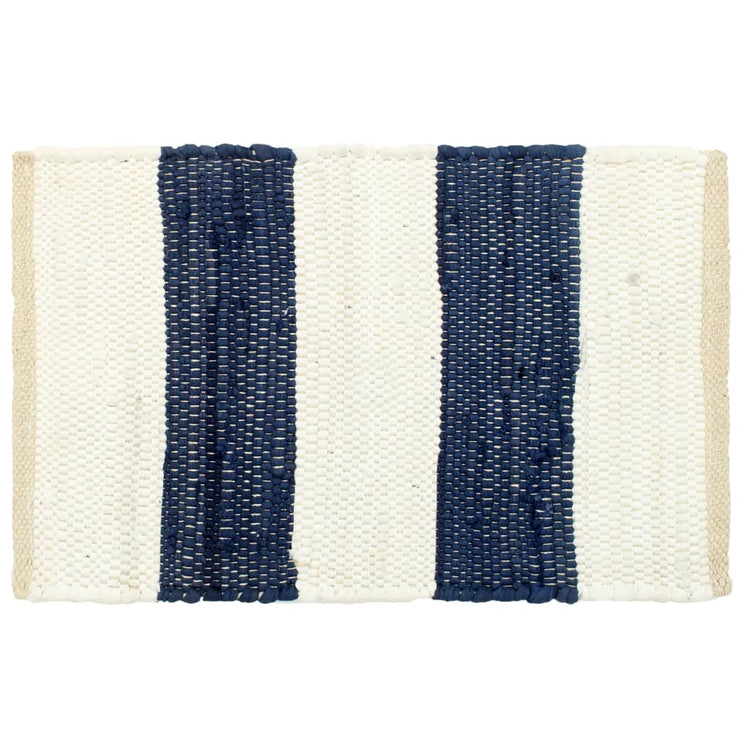 Vidaxl Placemats 6 St Chindi rayé 30x45 cm bleu et blanc