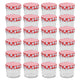 VIDAXL JAMS JARS avec couvercles rouges 24 st 110 ml de verre