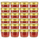 Vidaxl Jams Jars avec couvercles colorants en or 24 ST 110 ml de verre