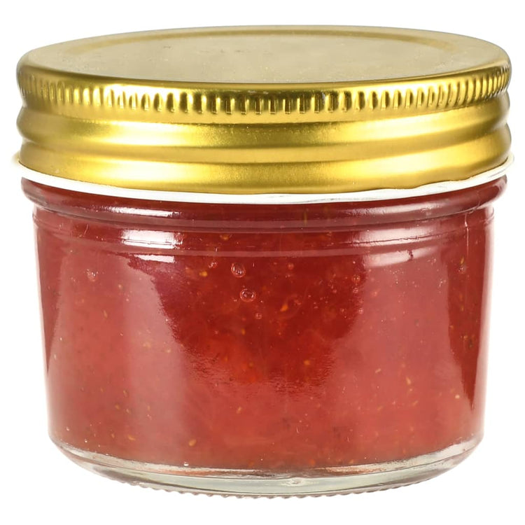 Vidaxl Jams Jars avec couvercles colorants en or 48 PC 110 ml de verre