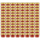 Pots de confiture Vidaxxl avec couvercles dorés 96 pcs 110 ml verre