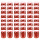 Vidaxl Jams Jars avec couvercles rouges 48 PCS 230 ml de verre