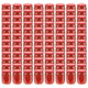 Vidaxl Jams Jars avec couvercles rouges 96 st 230 ml de verre