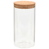 Pots de rangement Vidaxl avec couvercle de liège 6 st 1100 ml de verre