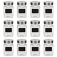 Pots de stockage Vidaxl avec autocollants 12 ST 300 ml