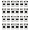 Pots de stockage Vidaxl avec autocollants 24 st 300 ml
