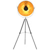 Vidaxl lampe debout E27 51 cm noir et or
