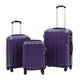 Vidaxl en 3 parties à bagages durs Purple