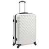 Vidaxl en 3 parties bagages durs ensembles clairs en argent coloré