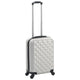 Vidaxl Hard Suitcase Clear Silver colored