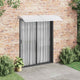 Vidaxl Door auvent 200x75 cm pc gris et transparent