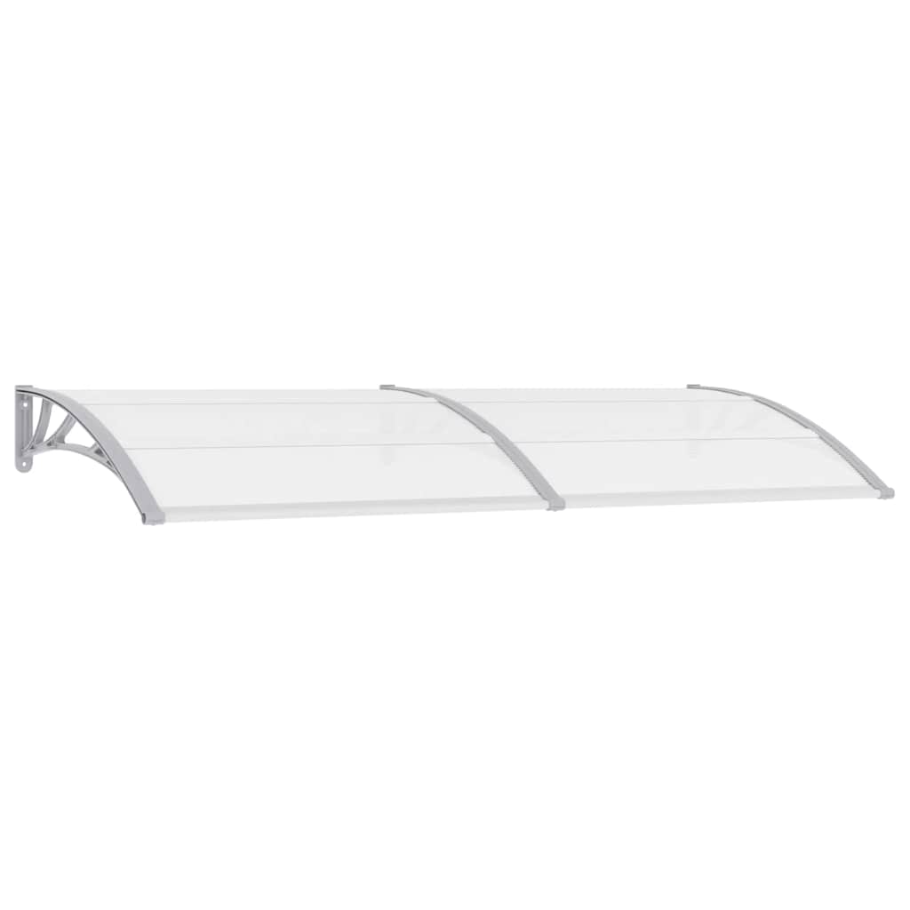 Vidaxl Door auvent 240x75 cm pc gris et transparent