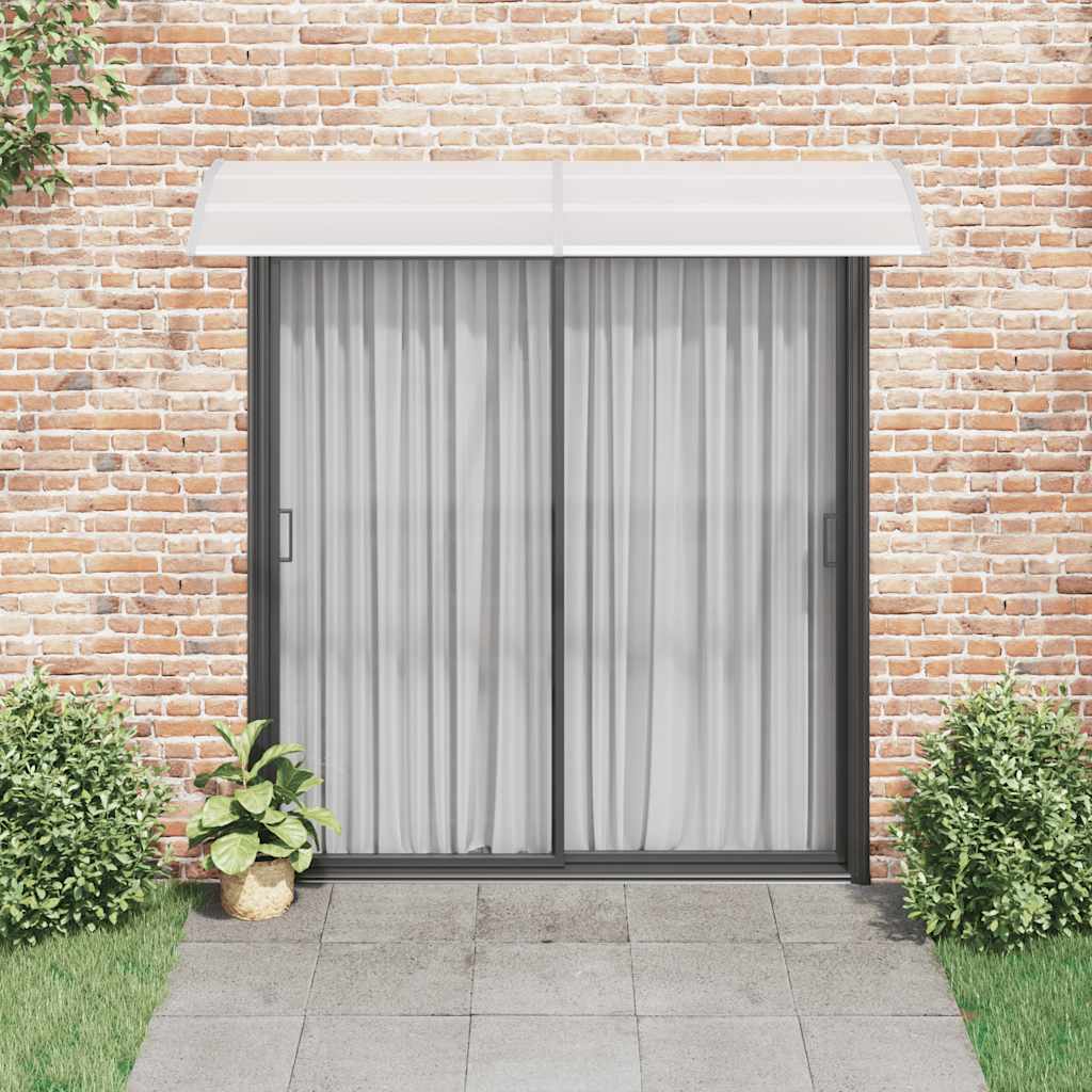 Vidaxl Door auvent 240x75 cm pc gris et transparent