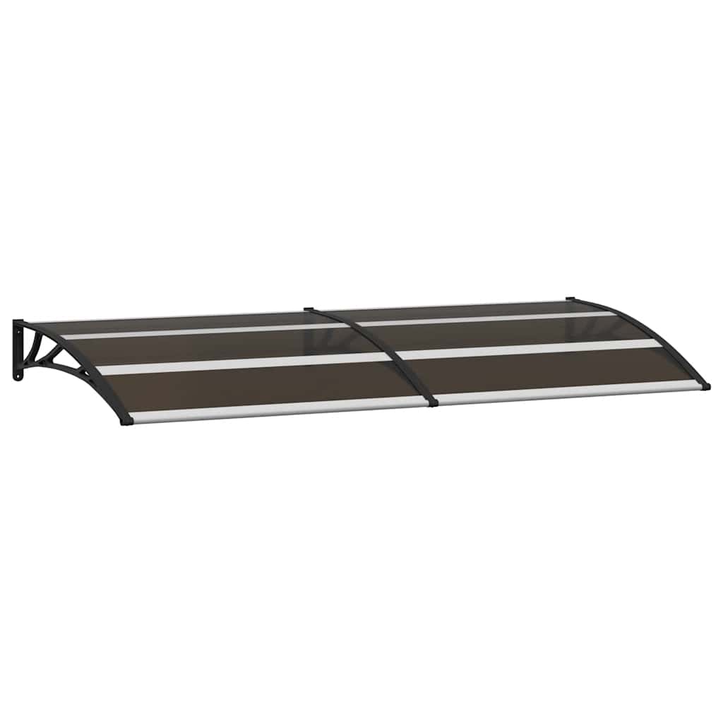Vidaxl Door auvent 200x75 cm pc noir
