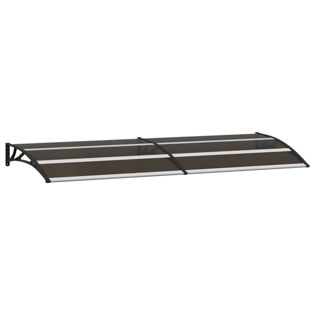 Vidaxl Door auvent 240x75 cm pc noir
