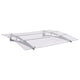 Auvent de porte Vidaxx 150x90 cm pet argenté et transparent