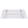 Auvent de porte Vidaxx 150x90 cm pet argenté et transparent