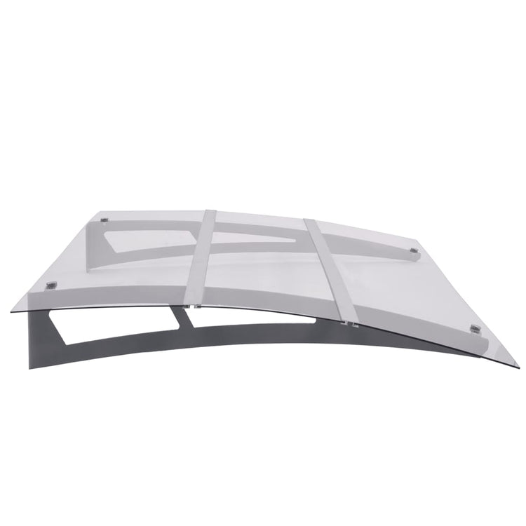 Auvent de porte Vidaxx 150x90 cm pet argenté et transparent