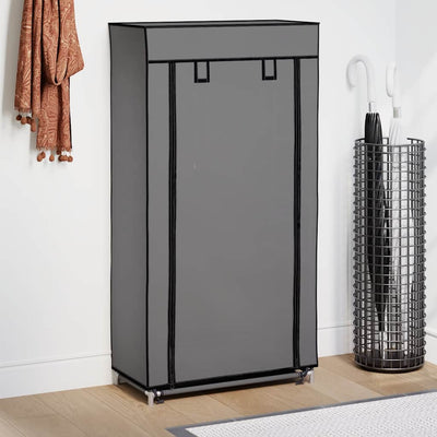Armoire à chaussures Vidaxl avec couvercle 58x28x106 cm Gray